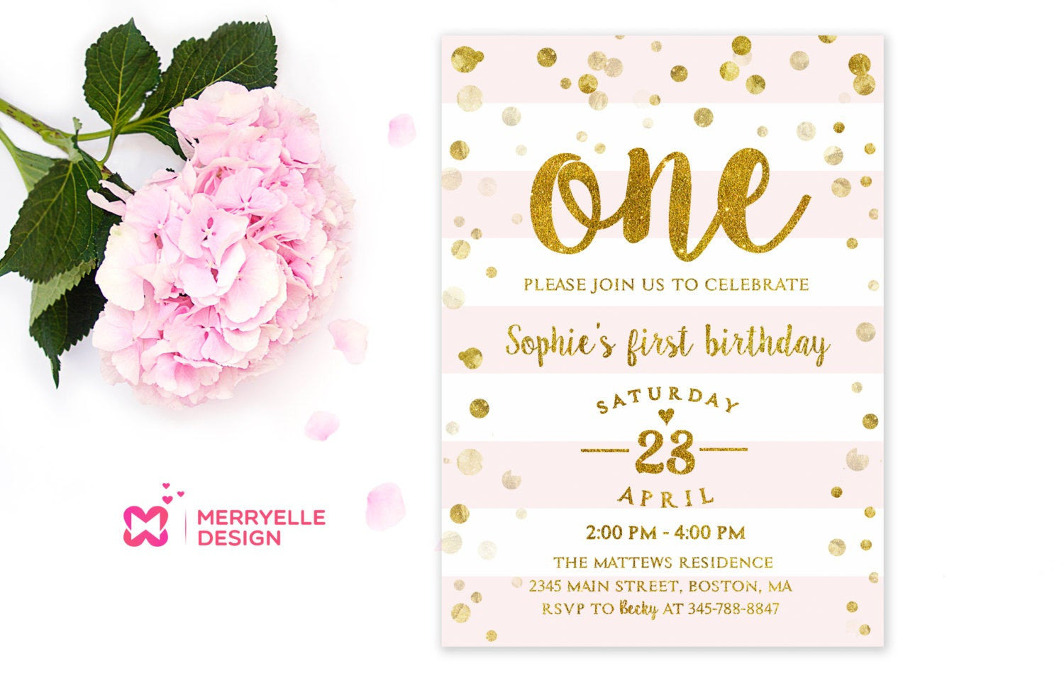 1st Birthday Girl Invitations
 First birthday invitation girl 1st Birthday Girls party