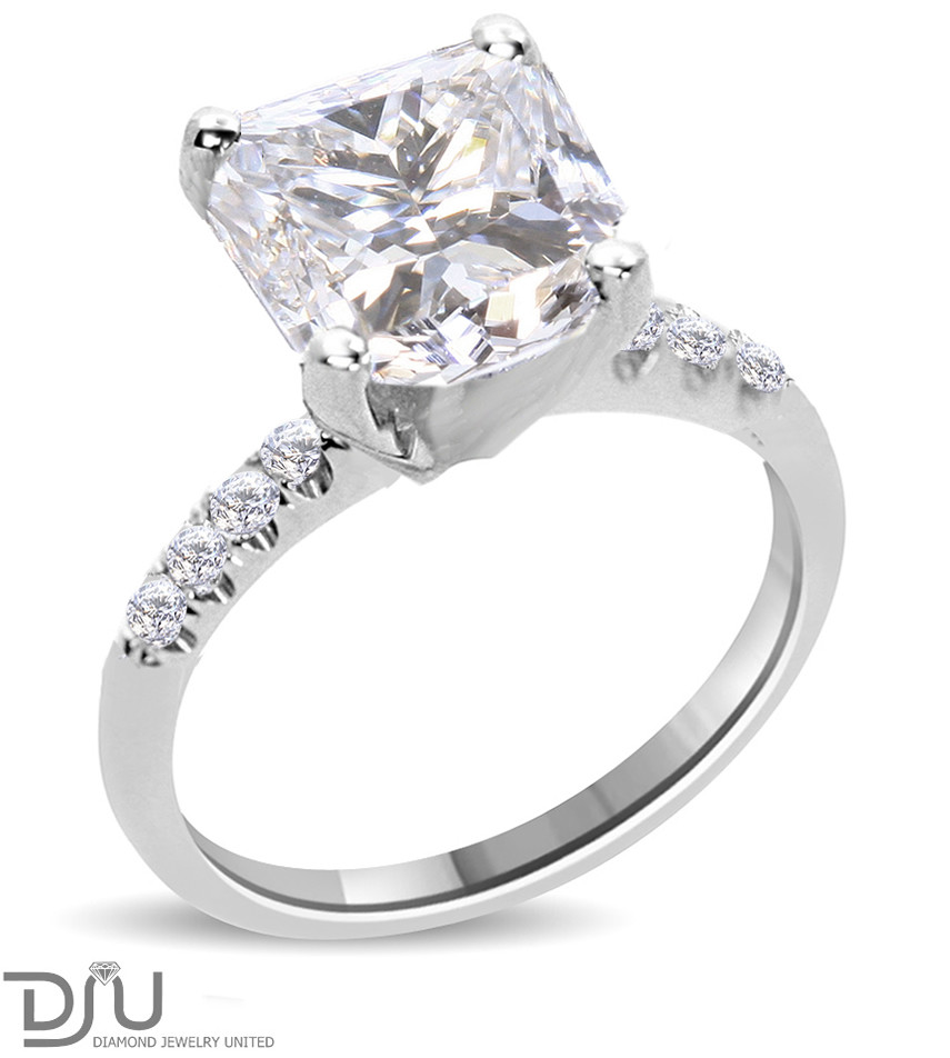 2 Ct Princess Cut Engagement Rings
 2 32 Ct Princess Cut Diamond Engagement Ring Enhanced VS2