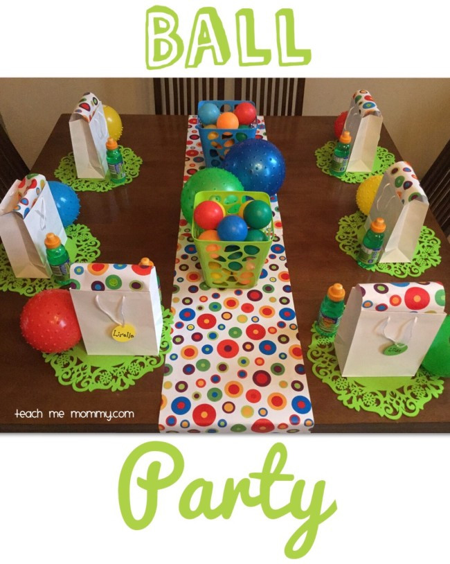 2 Year Old Boy Birthday Party Ideas Summer
 Ball Themed Party for a 2 Year Old Teach Me Mommy