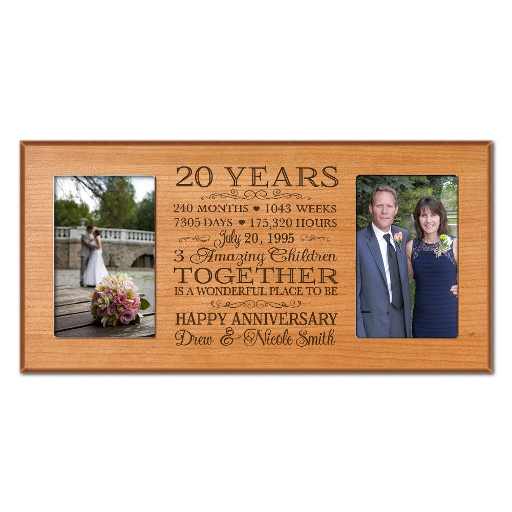 20Th Wedding Anniversary Gift Ideas For Him
 Personalized 20th anniversary t for him 20 year wedding