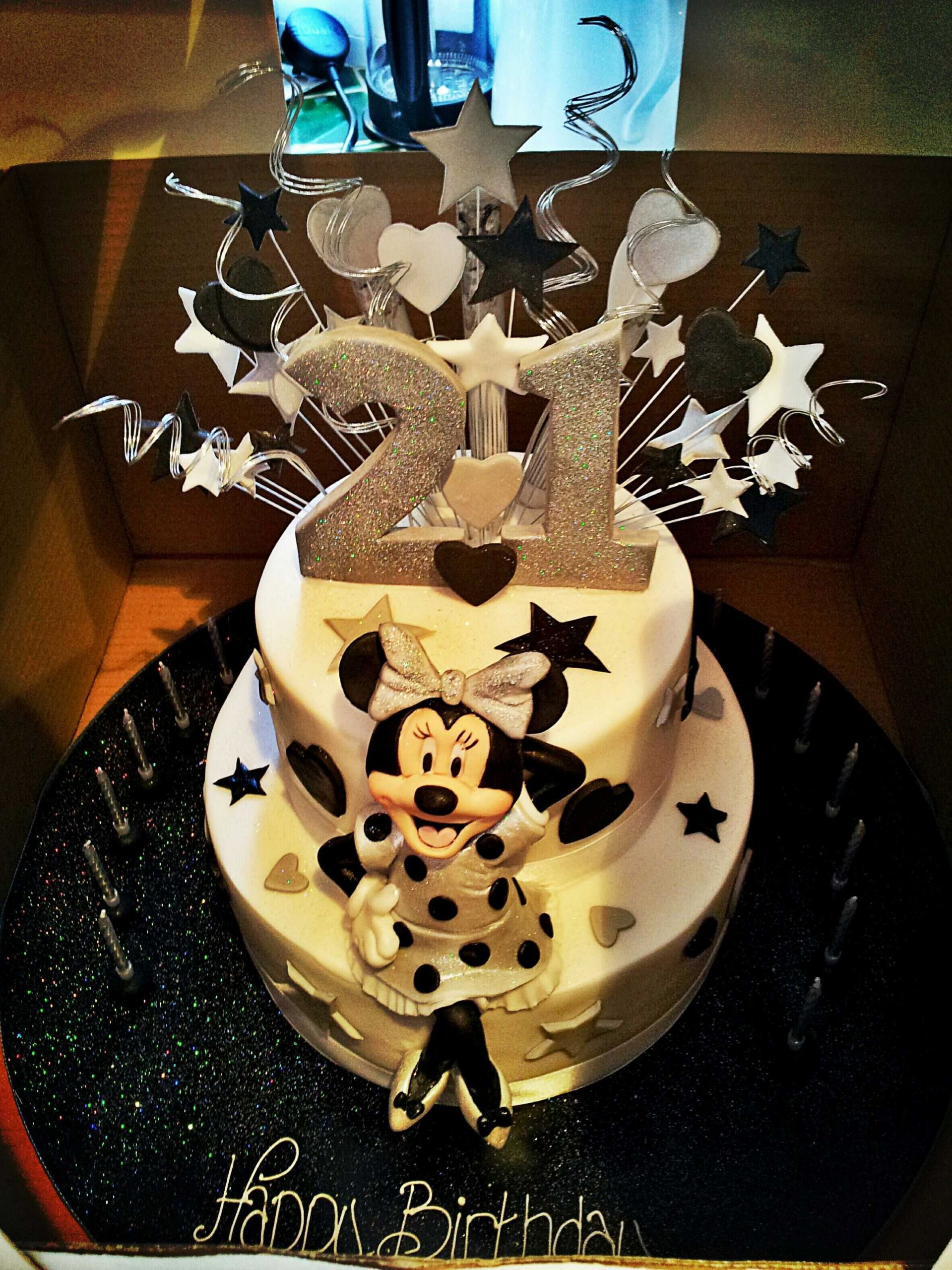 21st Birthday Cake Decorations
 I REALLY WANT THIS CAKE Disney Minnie Mouse 21st