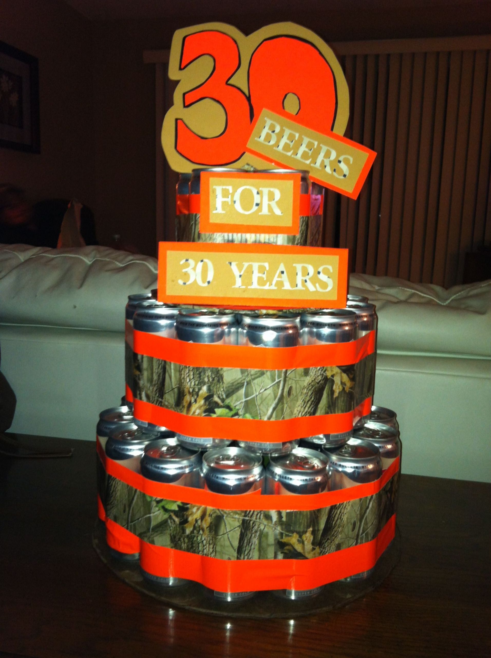 30th Birthday Cake Ideas For Him
 30th Birthday beer can cake for him