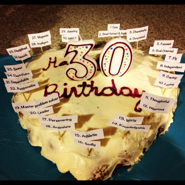 30th Birthday Cake Ideas For Him
 Birthday cake for my fiancé for his 30th birthday Added