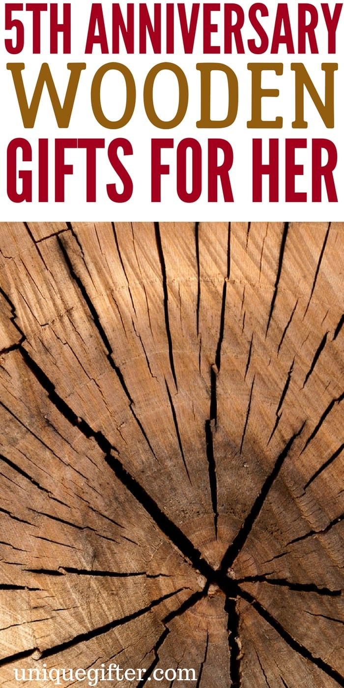 5Th Year Anniversary Gift Ideas For Her
 5th Wooden Anniversary Gifts for Her Unique Gifter