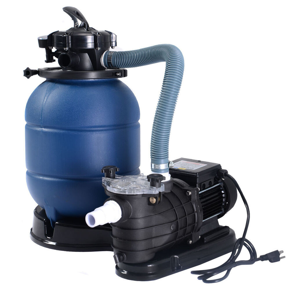Above Ground Swimming Pool Pumps
 New Pro 2450GPH 13" Sand Filter Ground GAL