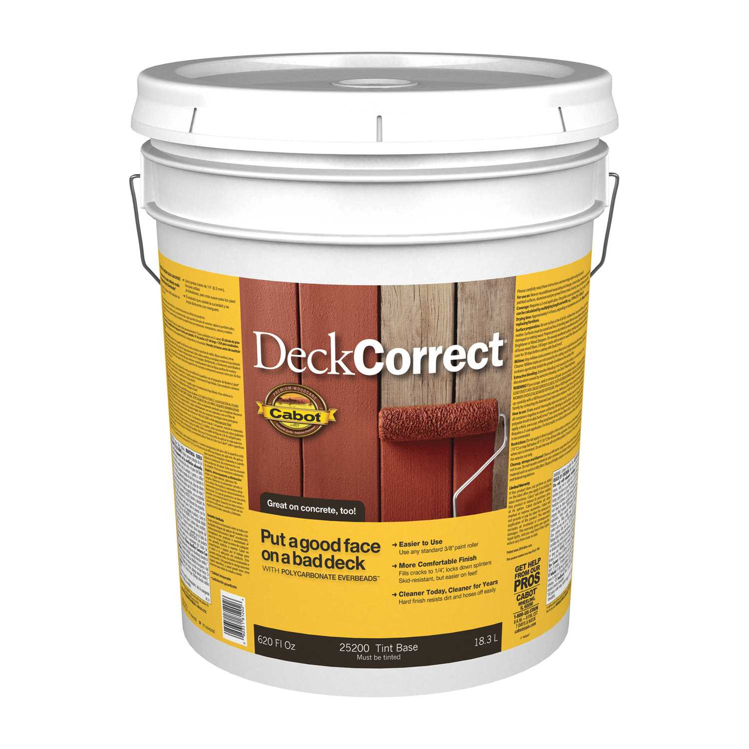 Ace Hardware Deck Paint
 Cabot DeckCorrect Solid Tintable Tint Base Acrylic Deck