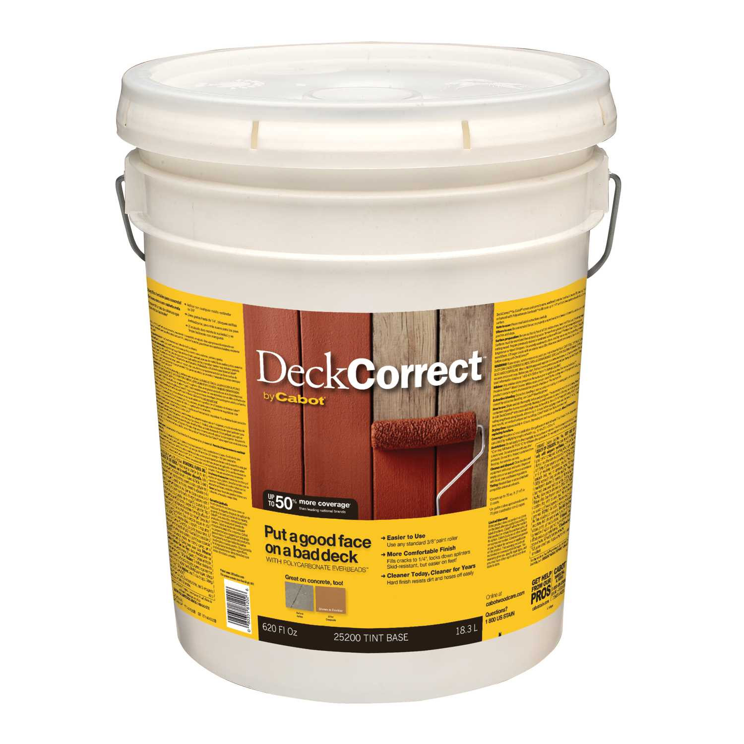 Ace Hardware Deck Paint
 Cabot DeckCorrect Solid Tint Base Acrylic Deck Stain 5 gal