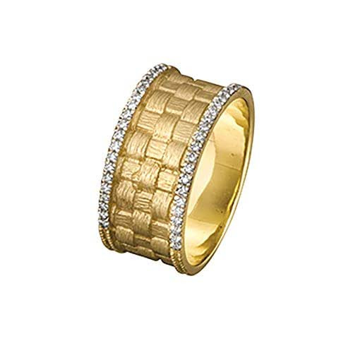 Amazon Diamond Rings
 Amazon 14k yellow gold wide basket weave diamond ring