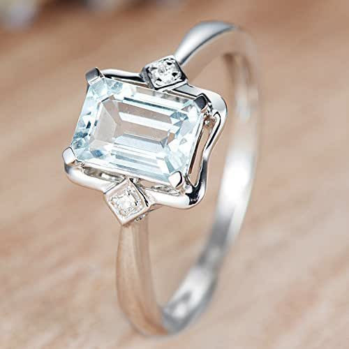 Amazon Diamond Rings
 Amazon Aquamarine Engagement Ring Princess Cut