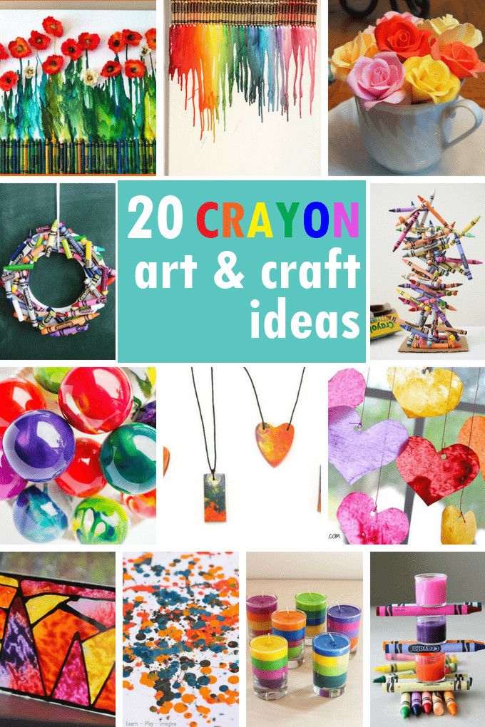 Art And Craft Ideas For Toddlers
 CRAYON ART Crayon crafts and melted crayon art for kids