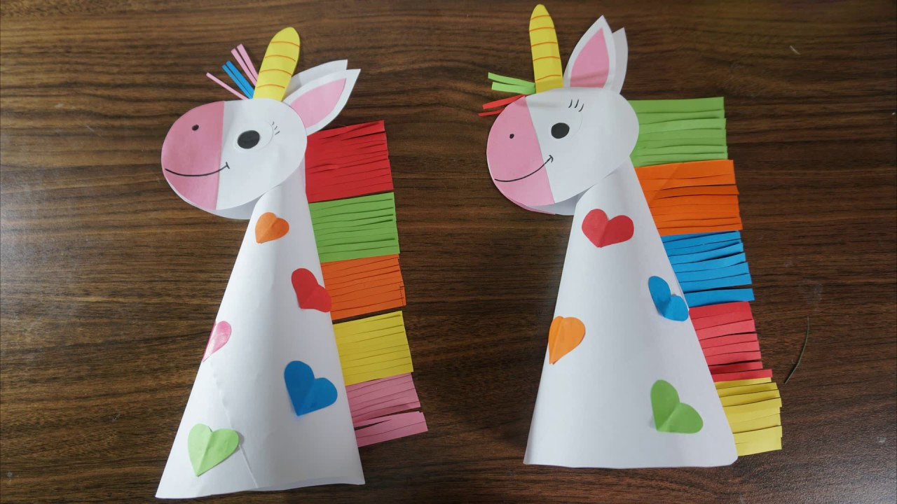 Art And Craft Ideas For Toddlers
 Paper unicorn crafts for kids paper craft art