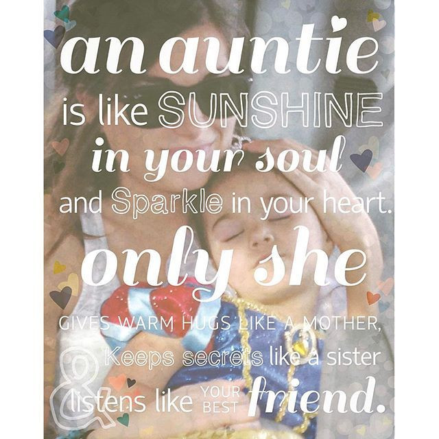 Aunties Baby Quotes
 Aunties are so special and this print is especially