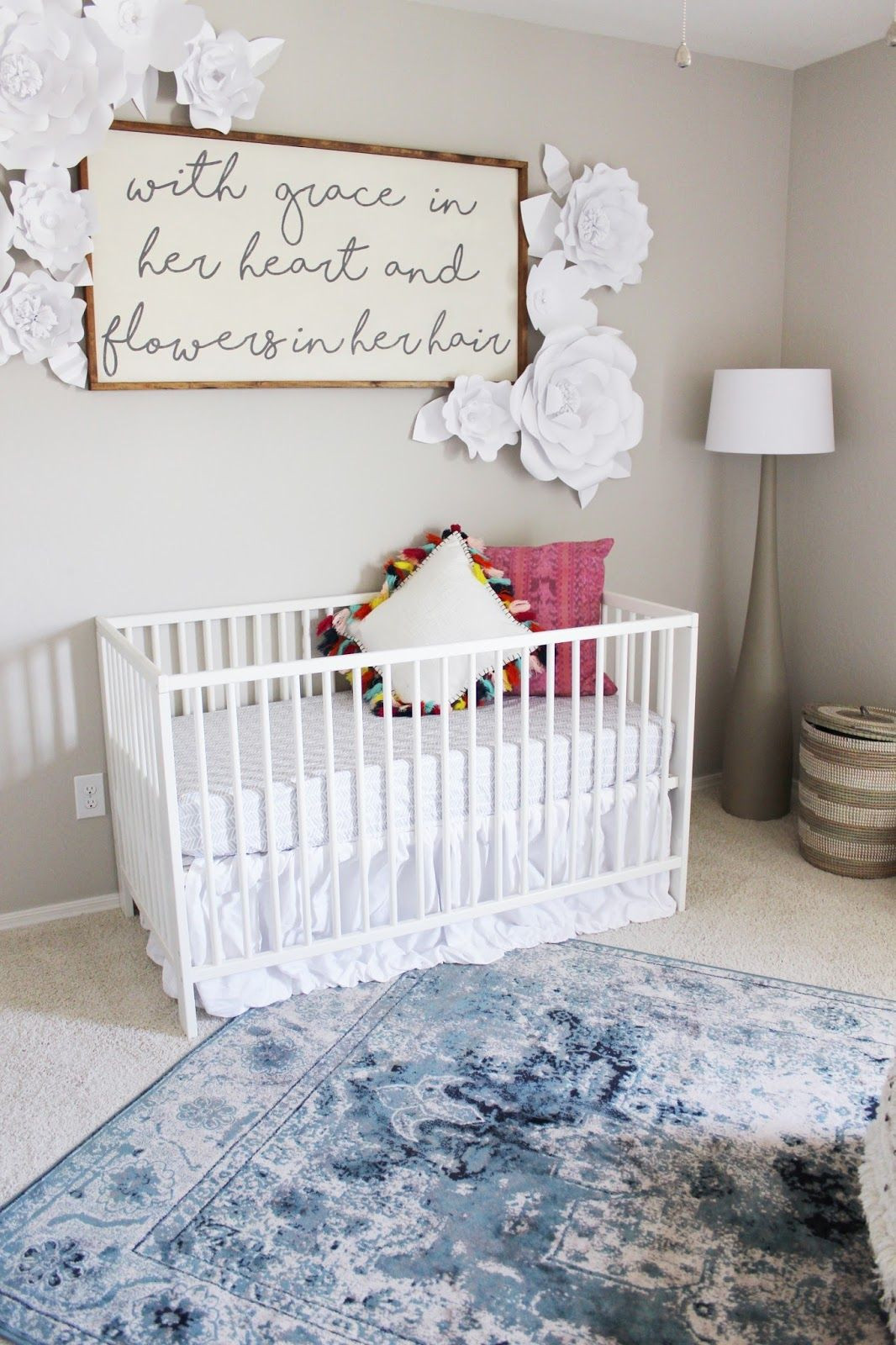 Baby Girl Nursery Wall Decor Ideas
 A little girl s bedroom with Rugs USA s Beaumont Medallion