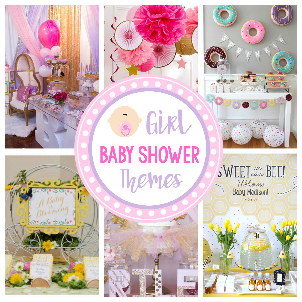 Baby Shower Decorations Ideas For A Girl
 Cute Girl Baby Shower Themes & Ideas – Fun Squared