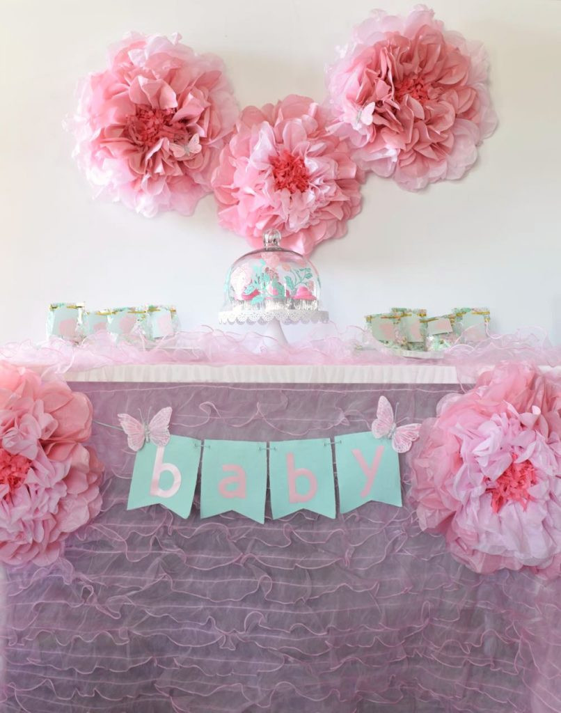 Baby Shower Decorations Ideas For A Girl
 Girl Baby Shower Ideas Free Cut Files Make Life Lovely