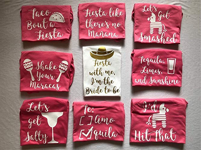Bachelorette Party Ideas Long Beach
 Amazon Mexican Themed Bridal party tanks Lets Get