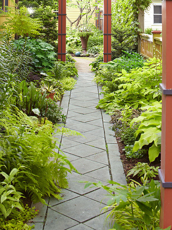 Backyard Walking Path
 Garden Path Ideas Cut Stone Walkways