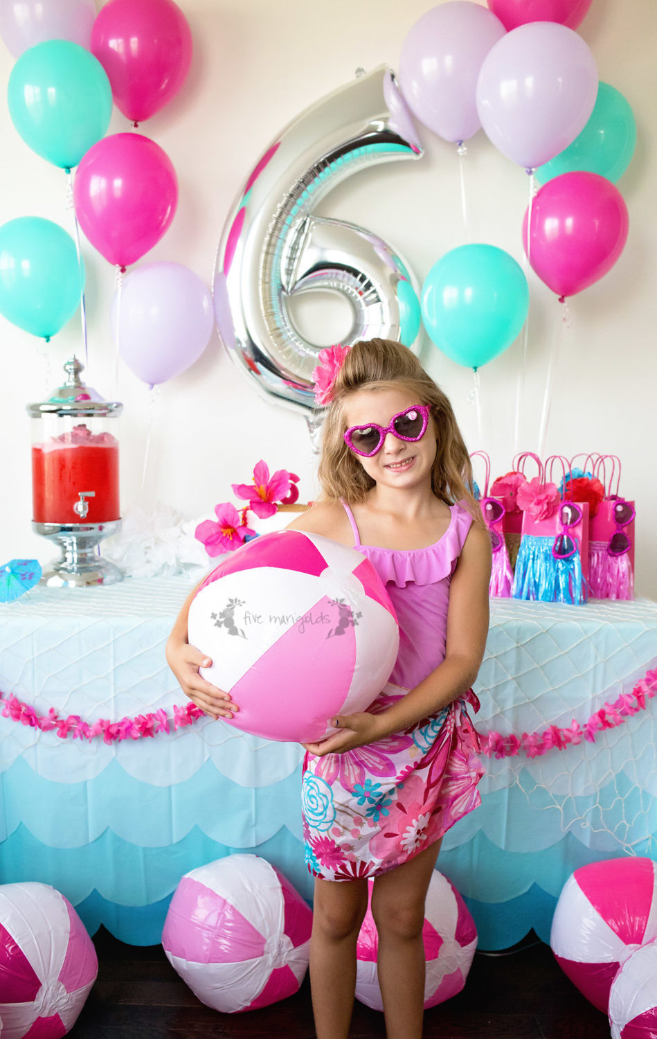 Barbie Beach Party Ideas
 Malibu Barbie Pool Party Under $50 Five Marigolds