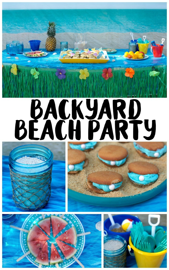 Beach Birthday Party Ideas Kids
 Backyard Beach Party Ideas Not Quite Susie Homemaker
