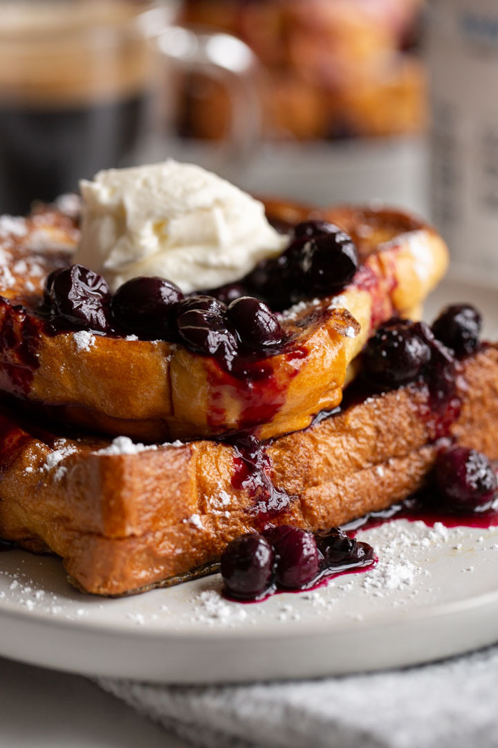 Blueberry Cream Cheese French Toast
 Blueberry Cream Cheese Stuffed French Toast Away From