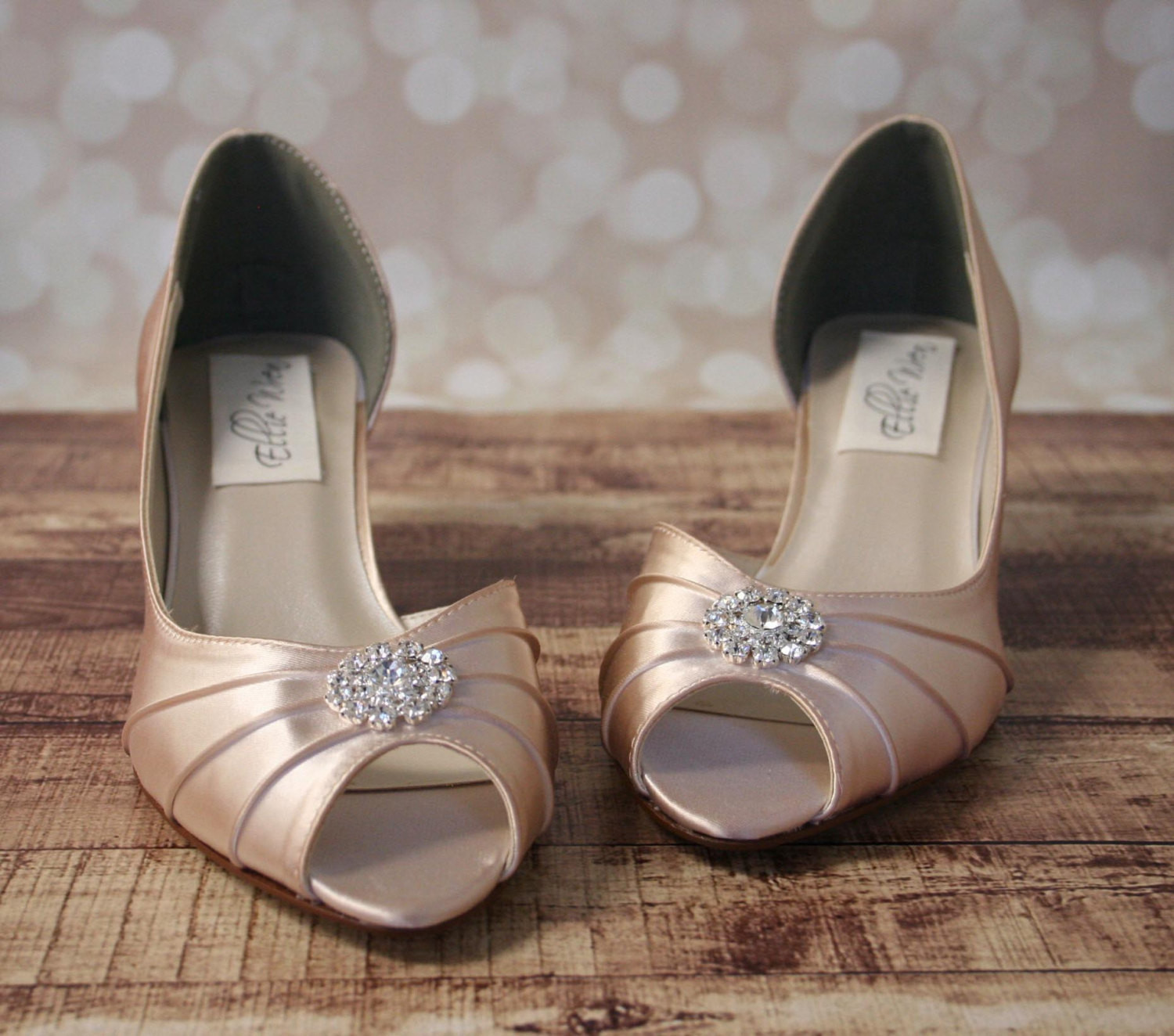 Blush Colored Wedding Shoes
 Blush Wedding Shoes Blush Pink Kitten Heels with Simple