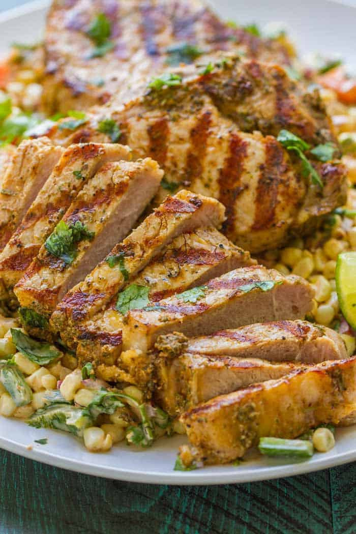 Boneless Pork Chops On The Grill
 Grilled Boneless Pork Chops With Mexican Corn Salad