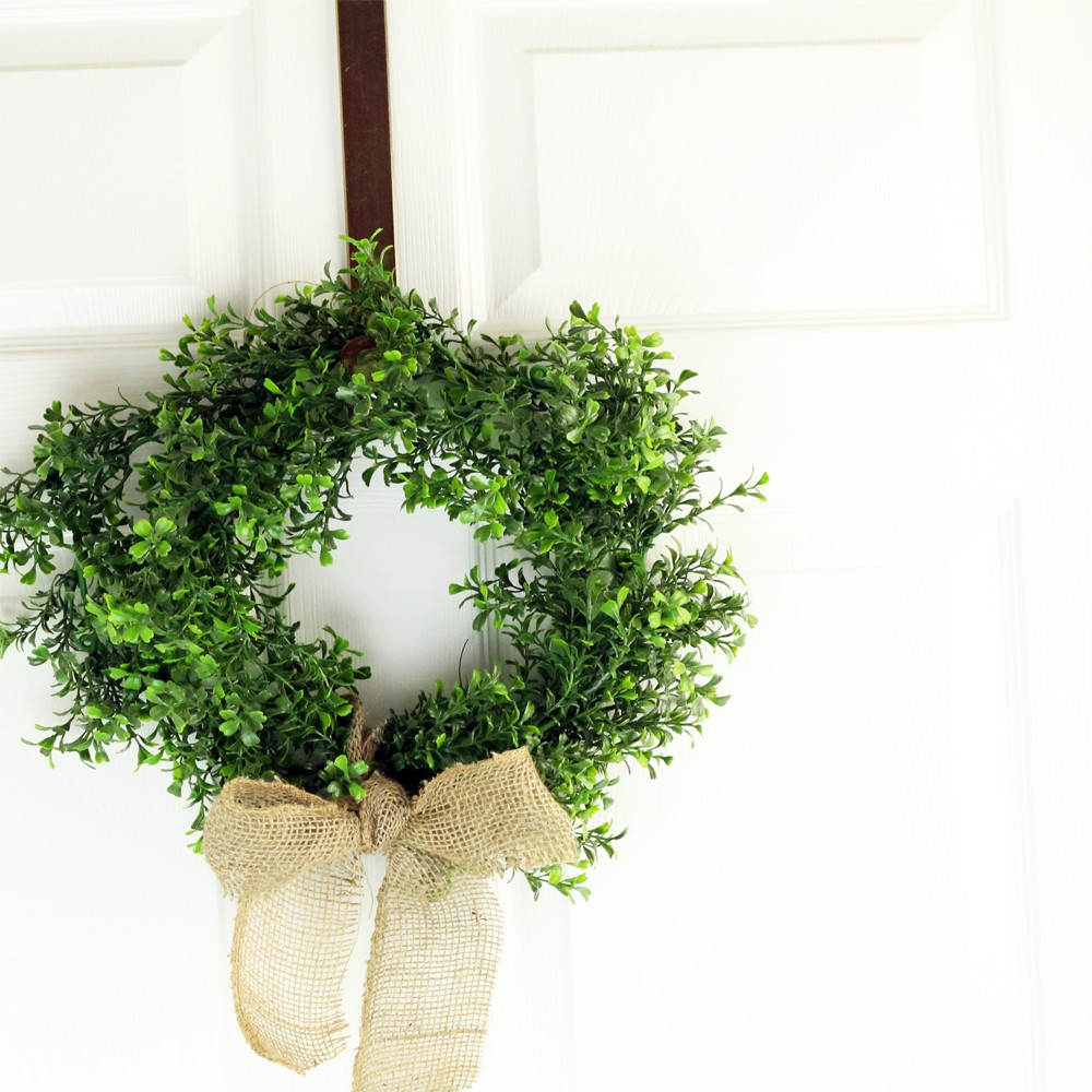 Boxwood Wreath DIY
 DIY Boxwood Wreath for ly $8 Southern Couture