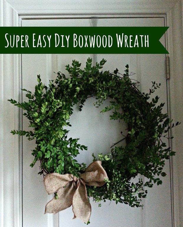 Boxwood Wreath DIY
 Super Easy Boxwood Wreath — Decor and the Dog