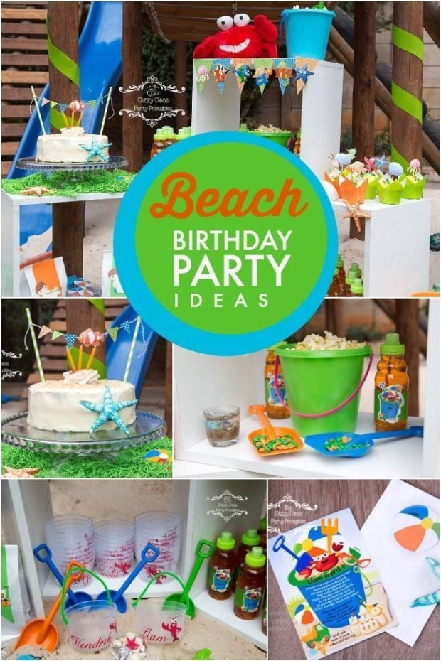Boy Beach Birthday Party Ideas
 A Boy s Beach Themed 3rd Birthday Party