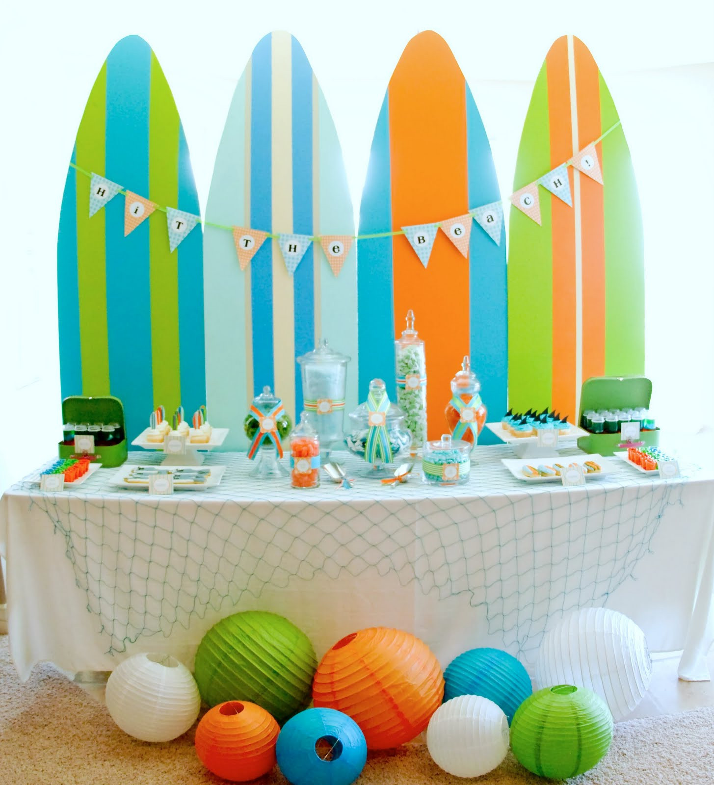 Boy Beach Birthday Party Ideas
 Kara s Party Ideas Surf s Up Summer Pool Party