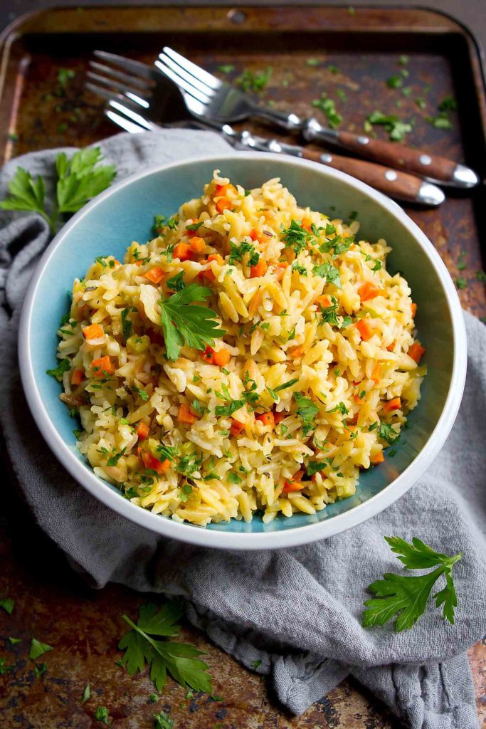 Brown Rice Side Dish Recipes
 Brown Rice Pilaf with Orzo Cookin Canuck Healthy Side Dish