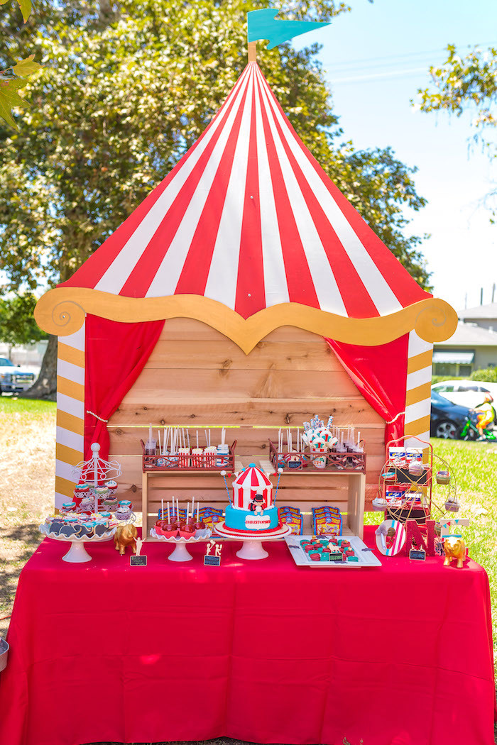 Carnival Birthday Party Decorations
 Kara s Party Ideas Circus Big Top Birthday Party