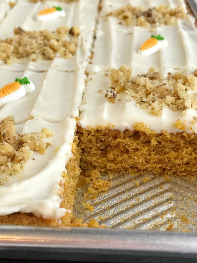 Carrot Cake Made With Baby Food
 Sheet Pan Carrot Cake Bars surprise ingre nt