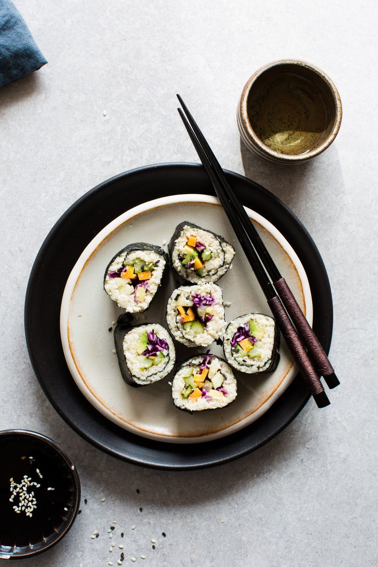 Cauliflower Rice Sushi
 15 Flavorful Riced Cauliflower Recipes You Need to Try