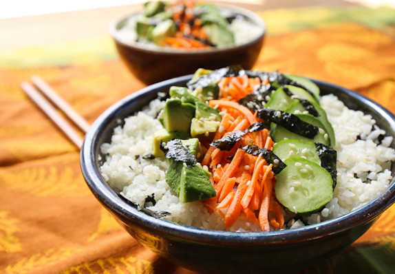 Cauliflower Rice Sushi
 Cauliflower Rice Sushi Bowls