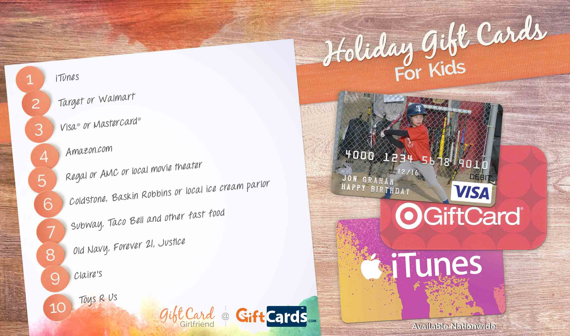 Child Gift Card
 The Best Gift Cards for Kids