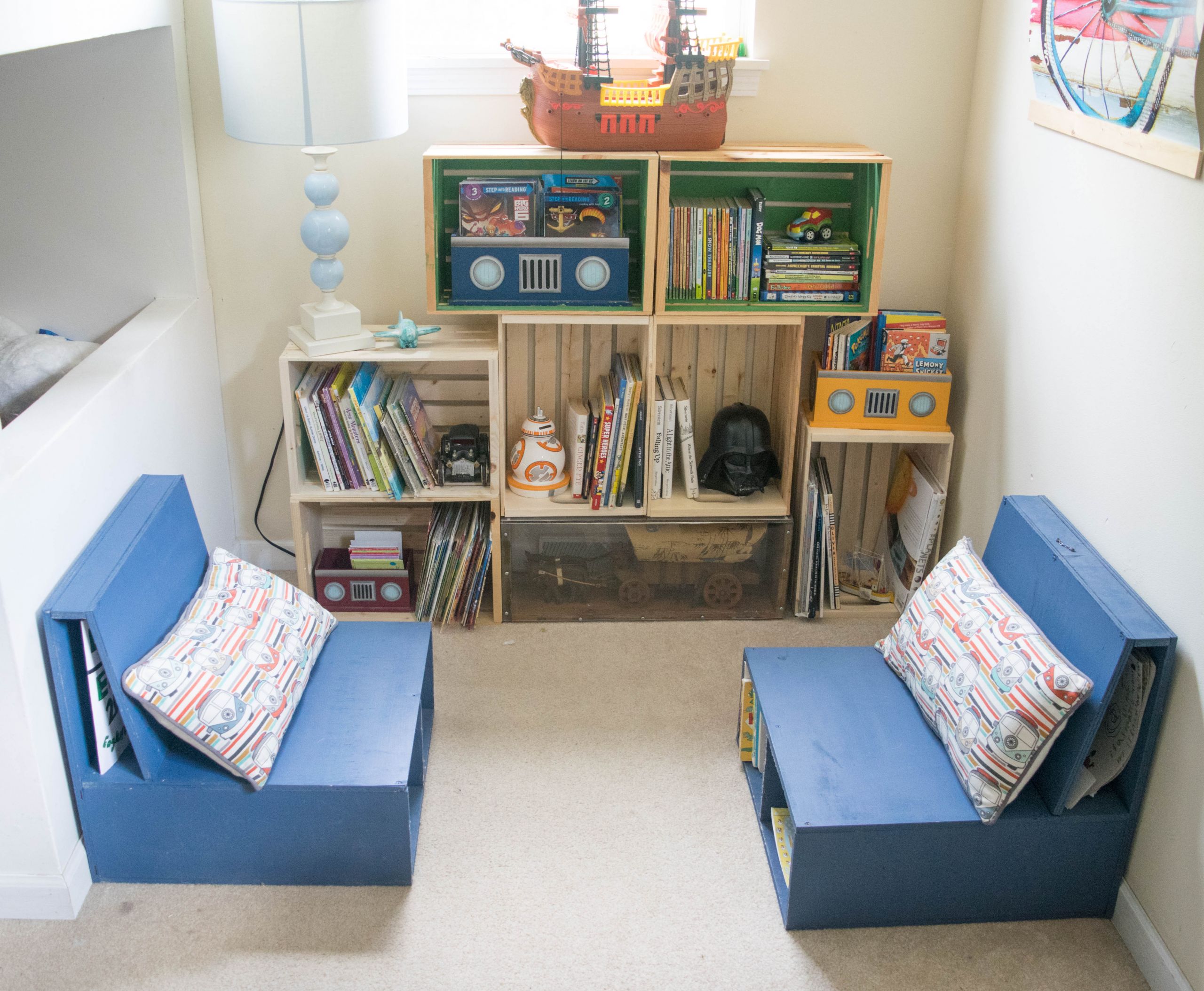 Children'S Book Storage
 DIY wooden crate bookshelf making the perfect kids