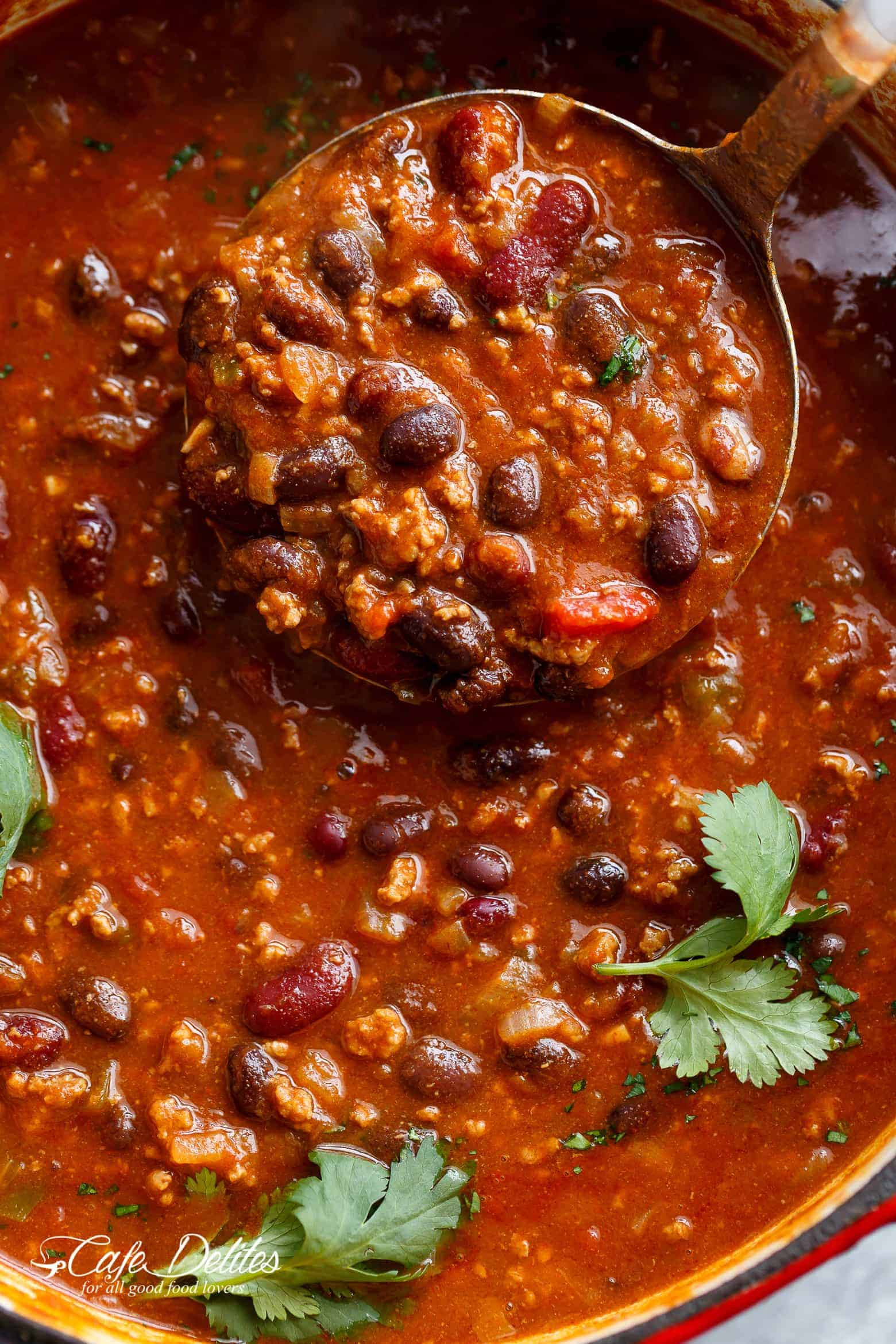 Chili With Ground Beef And Beans
 Beef Chili Recipe Cafe Delites