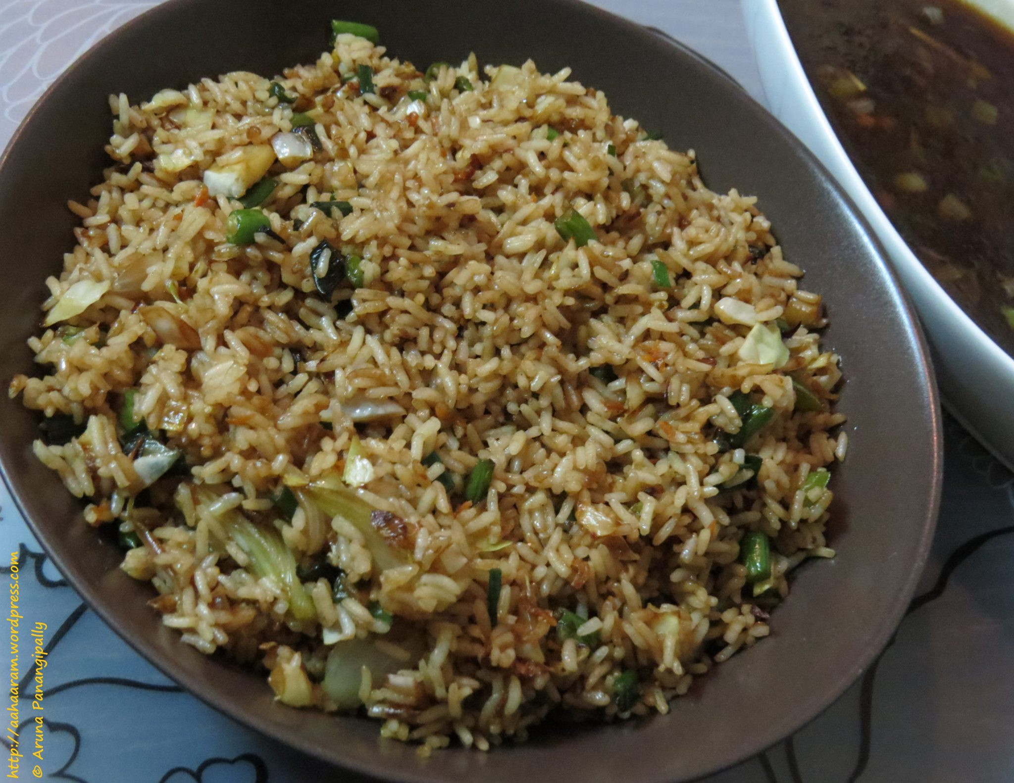 Chinese Fried Rice Veg
 Ve arian Chinese Fried Rice or Ve able Fried Rice