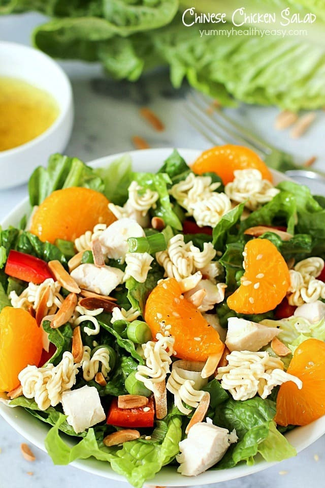 Chinese Salad Recipes
 Chinese Chicken Salad with Easy Homemade Dressing Yummy