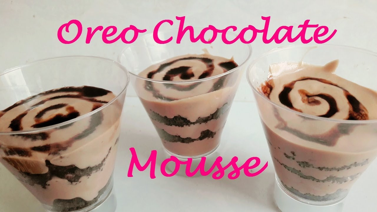Chocolate Mousse With No Eggs
 Oreo Chocolate Mousse Recipe No Egg No Gelatin Chocolate