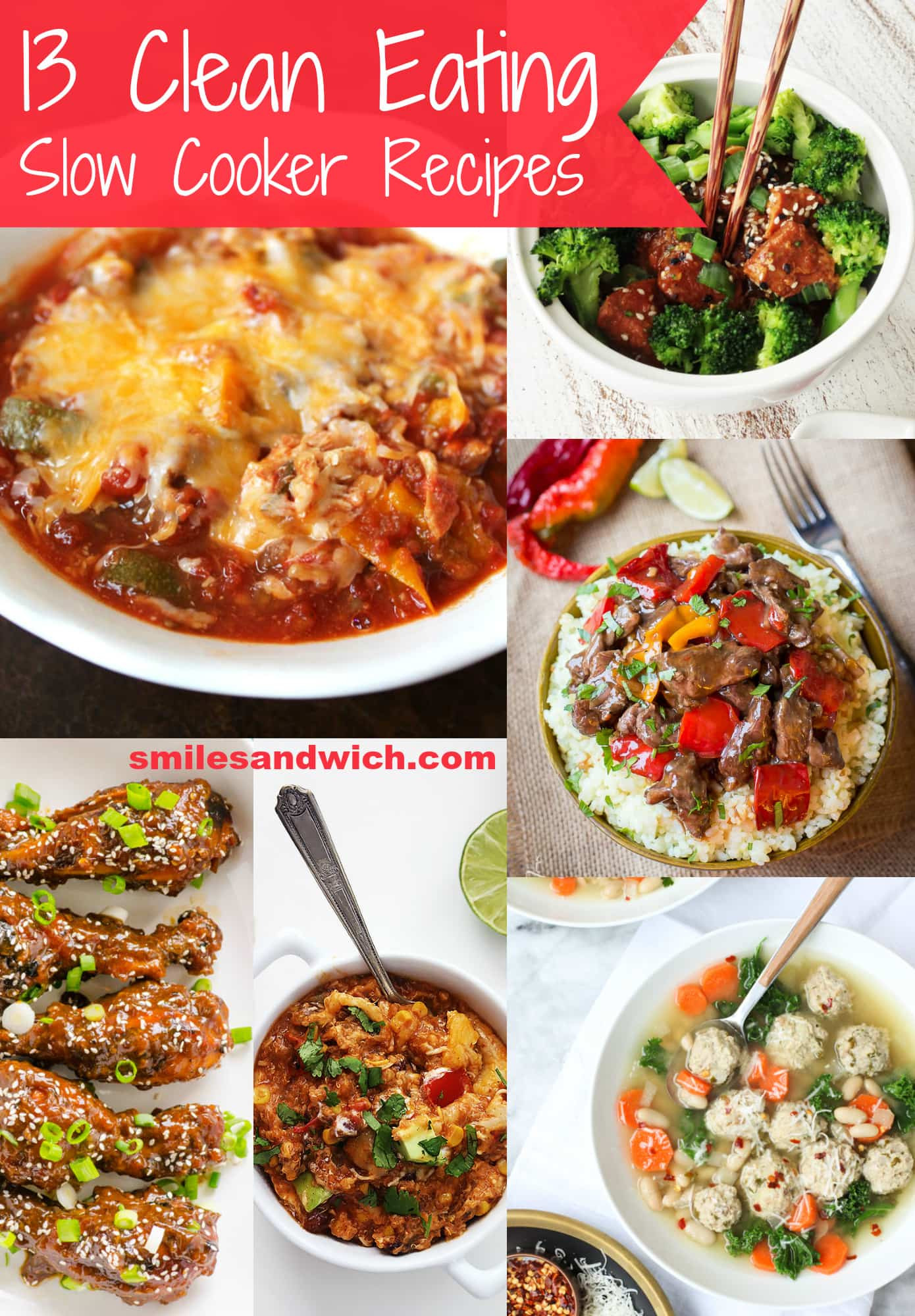 Clean Eating Recipes For Dinner
 13 Clean Eating Slow Cooker Recipes Smile Sandwich