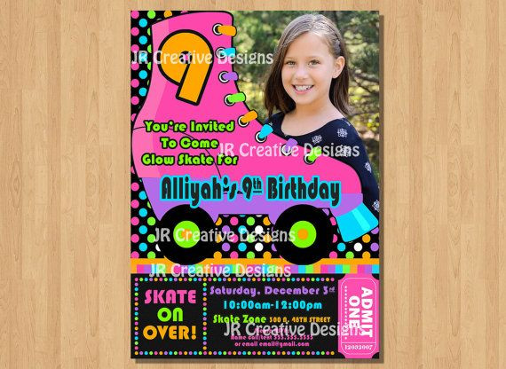 Coed Birthday Party Ideas
 Pin on Roller Skating Birthday Party Ideas Invitations and