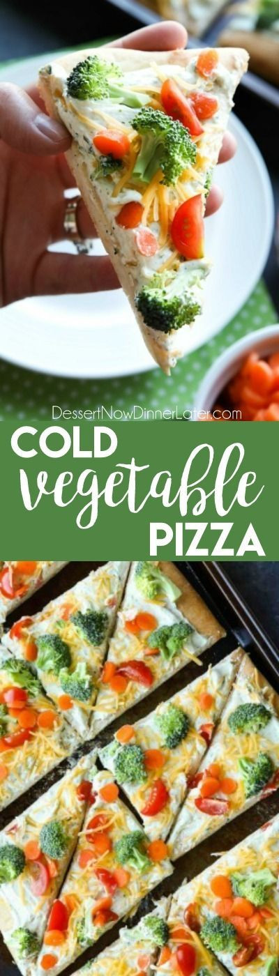 Cold Vegetarian Potluck Recipes
 This cold ve able pizza is the ultimate party appetizer