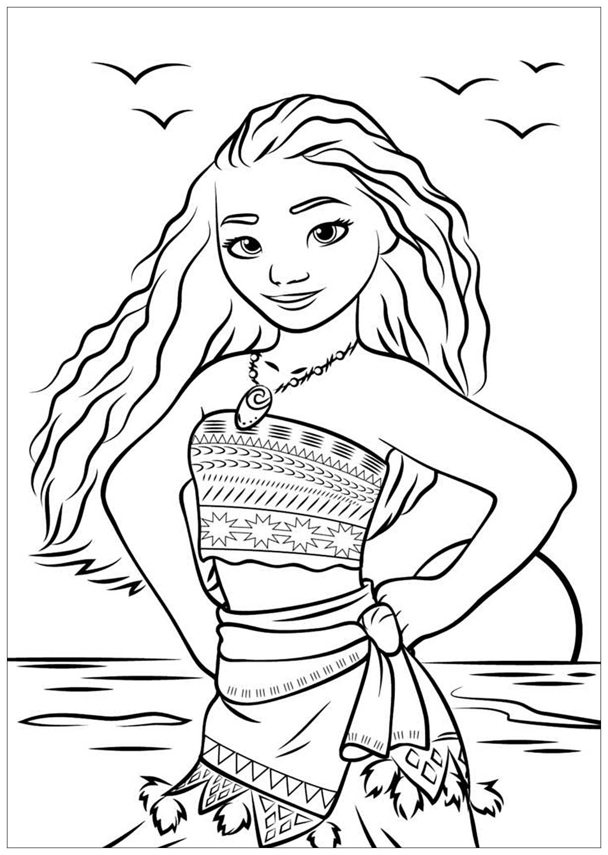 Coloring Pages For Kids Moana
 Moana to print for free Moana Kids Coloring Pages