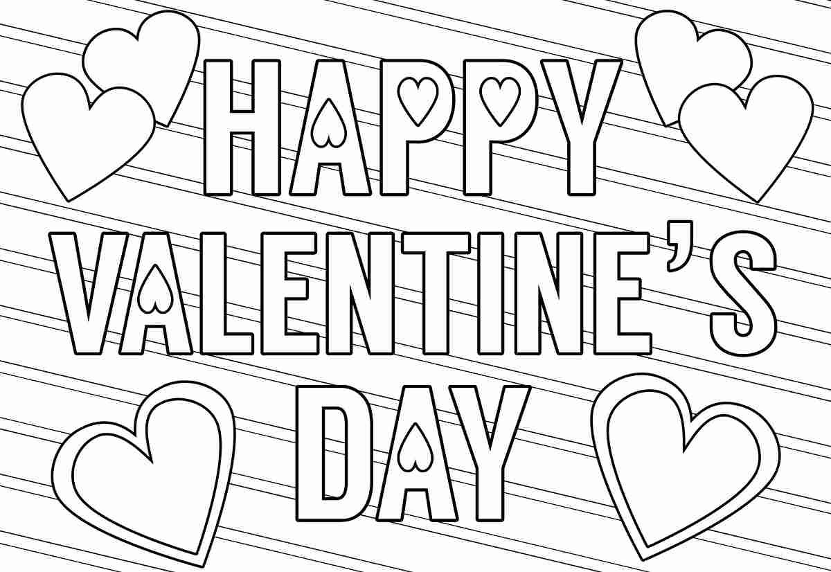 Coloring Pages For Kids Valentines Day
 50 Valentine Day Coloring Pages For Kids