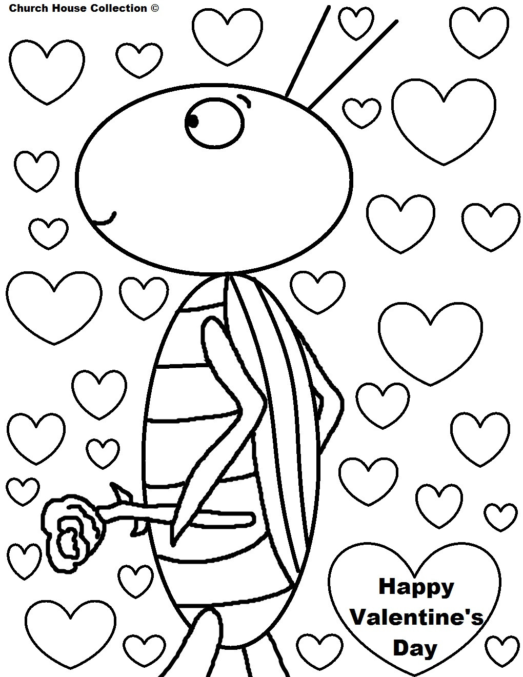 Coloring Pages For Kids Valentines Day
 Church House Collection Blog Valentine s Day Coloring