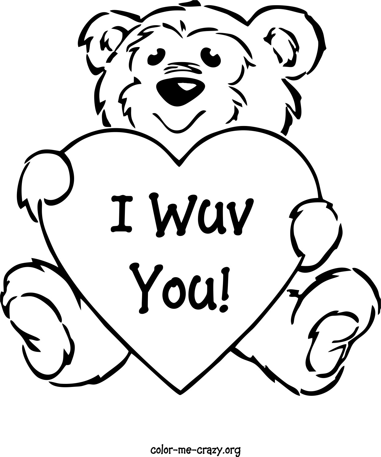 Coloring Pages For Kids Valentines Day
 ColorMeCrazy Valentine Coloring Pages