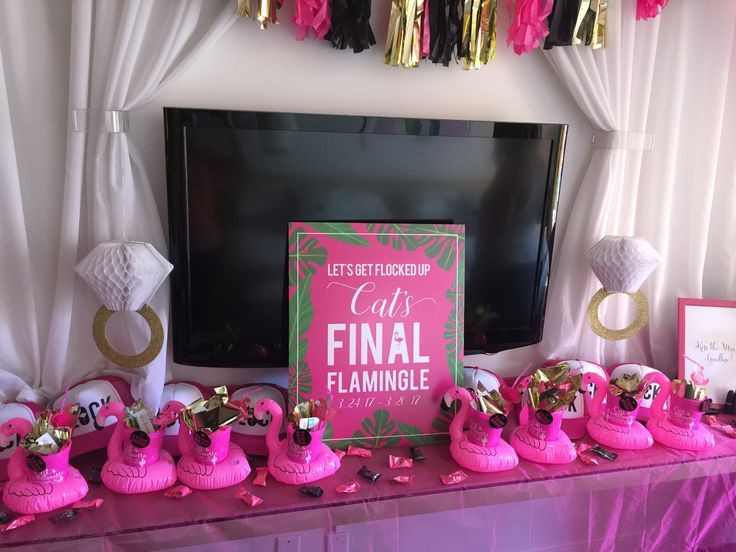 Combined Bridal Shower And Bachelorette Party Ideas
 Flamingo Party