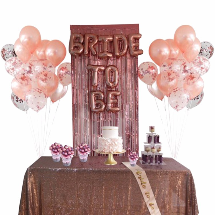 Combined Bridal Shower And Bachelorette Party Ideas
 Rose Gold Bride To Be Sash Balloon Bachelorette Party